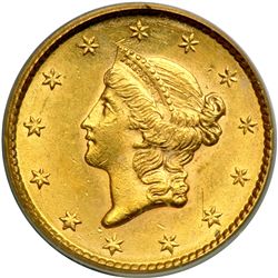 1851 $1 Gold Liberty