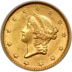 1852 $1 Gold Liberty