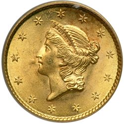 1853 $1 Gold Liberty PCGS MS63