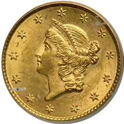 1853 $1 Gold Liberty PCGS MS63