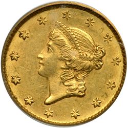 1853 $1 Gold Liberty PCGS AU55