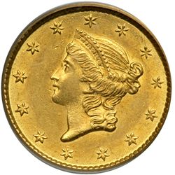 1853 $1 Gold Liberty PCGS AU58