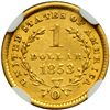 Image 2 : 1853-O $1 Gold Liberty