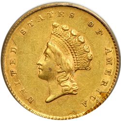 1854 $1 Gold Indian