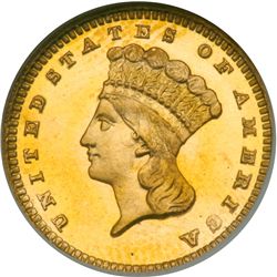 1885 $1 Gold Indian NGC PF68 CAM