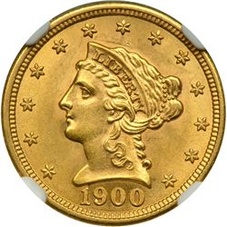 1900 $2.50 Liberty NGC MS62