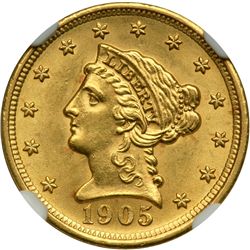 1905 $2.50 Liberty NGC MS63