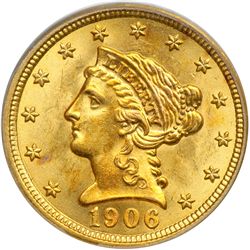 1906 $2.50 Liberty PCGS MS63