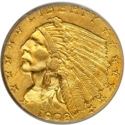 1908 $2.50 Indian