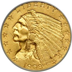 1908 $2.50 Indian