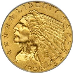 1908 $2.50 Indian