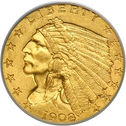 1908 $2.50 Indian