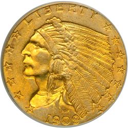 1909 $2.50 Indian