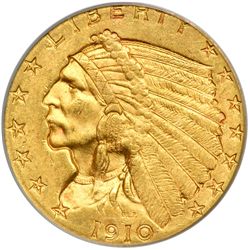 1910 $2.50 Indian