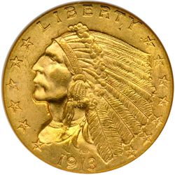 1913 $2.50 Indian NGC MS65