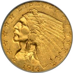1914 $2.50 Indian