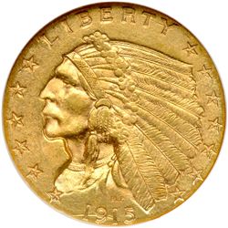 1915 $2.50 Indian NGC MS63