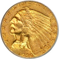 1929 $2.50 Indian PCGS MS63