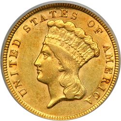 1854 $3 Gold