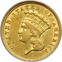 1854 $3 Gold