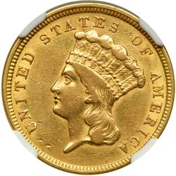 1854 $3 Gold
