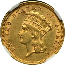 1854 $3 Gold
