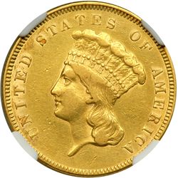 1855 $3 Gold