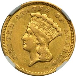 1856 $3 Gold