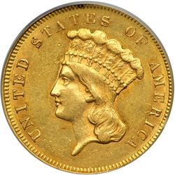 1857 $3 Gold