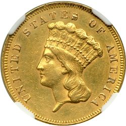 1861 $3 Gold