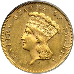 1866 $3 Gold