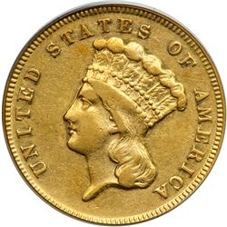 1868 $3 Gold