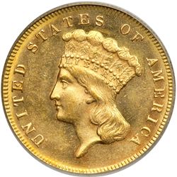 1869 $3 Gold