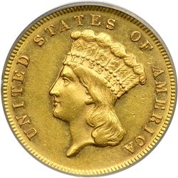 1870 $3 Gold