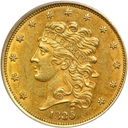 1835 $5 Classic Head