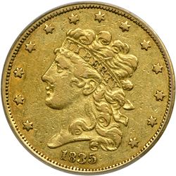 1835 $5 Classic Head