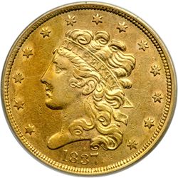 1837 $5 Classic Head