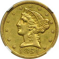 1851-C $5 Liberty