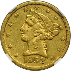 1852-C $5 Liberty