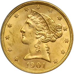 1901-S $5 Liberty
