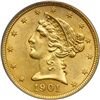 Image 1 : 1901/0-S $5 Liberty
