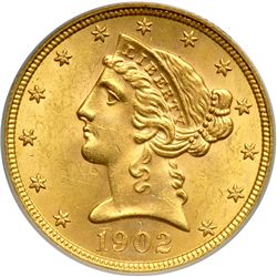 1902-S $5 Liberty