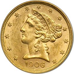 1906-D $5 Liberty