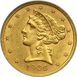 1906-D $5 Liberty