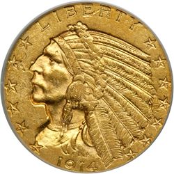 1914 $5 Indian