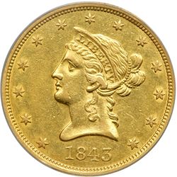 1843-O $10 Liberty