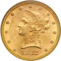 1882 $10 Liberty NGC MS63