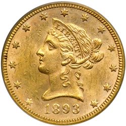 1893 $10 Liberty PCGS MS62