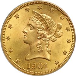 1901 $10 Liberty PCGS MS63