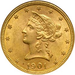 1901 $10 Liberty NGC MS62